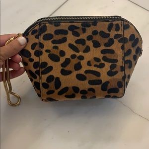 Street Level Leopard Cosmetic Bag or Wristlet